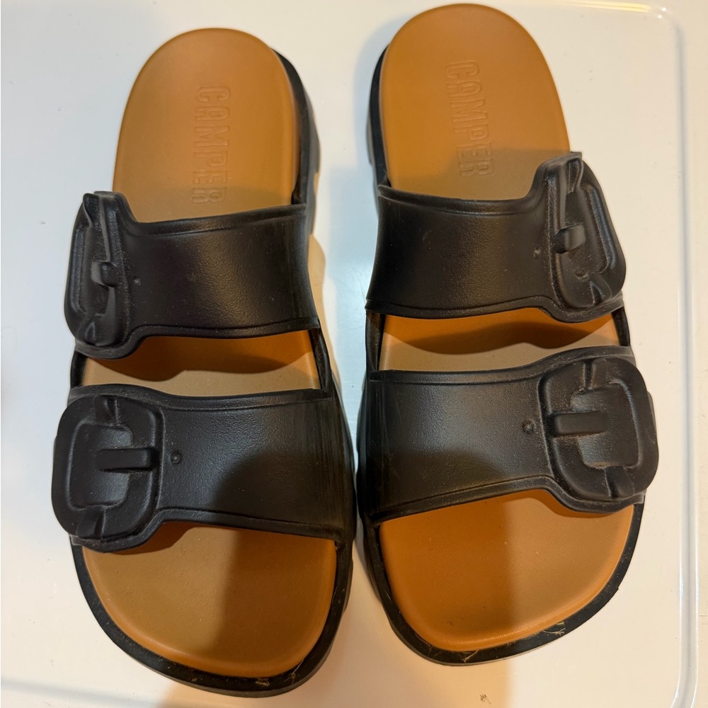 Camper Women’s Brutus Rubber Sandals, Size 38